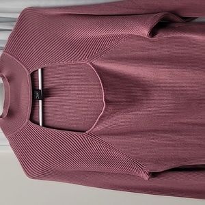 Ashley Stewart cut out front ribbed knit top